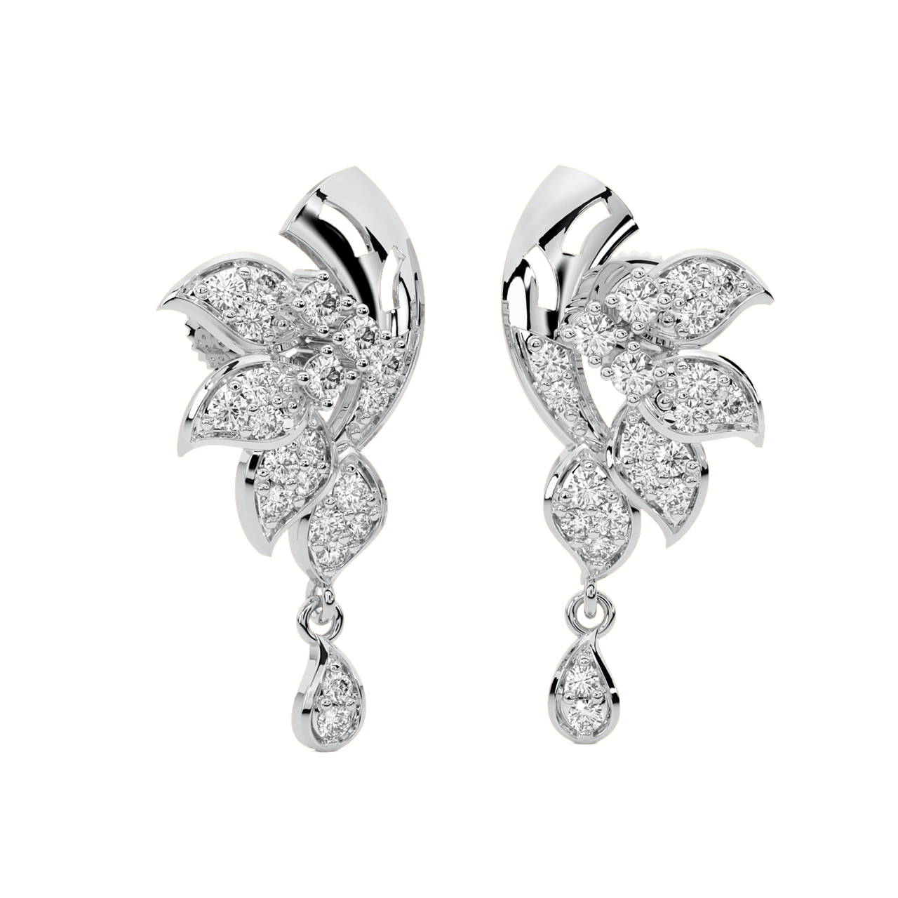 Myra Round Diamond Stud Earrings